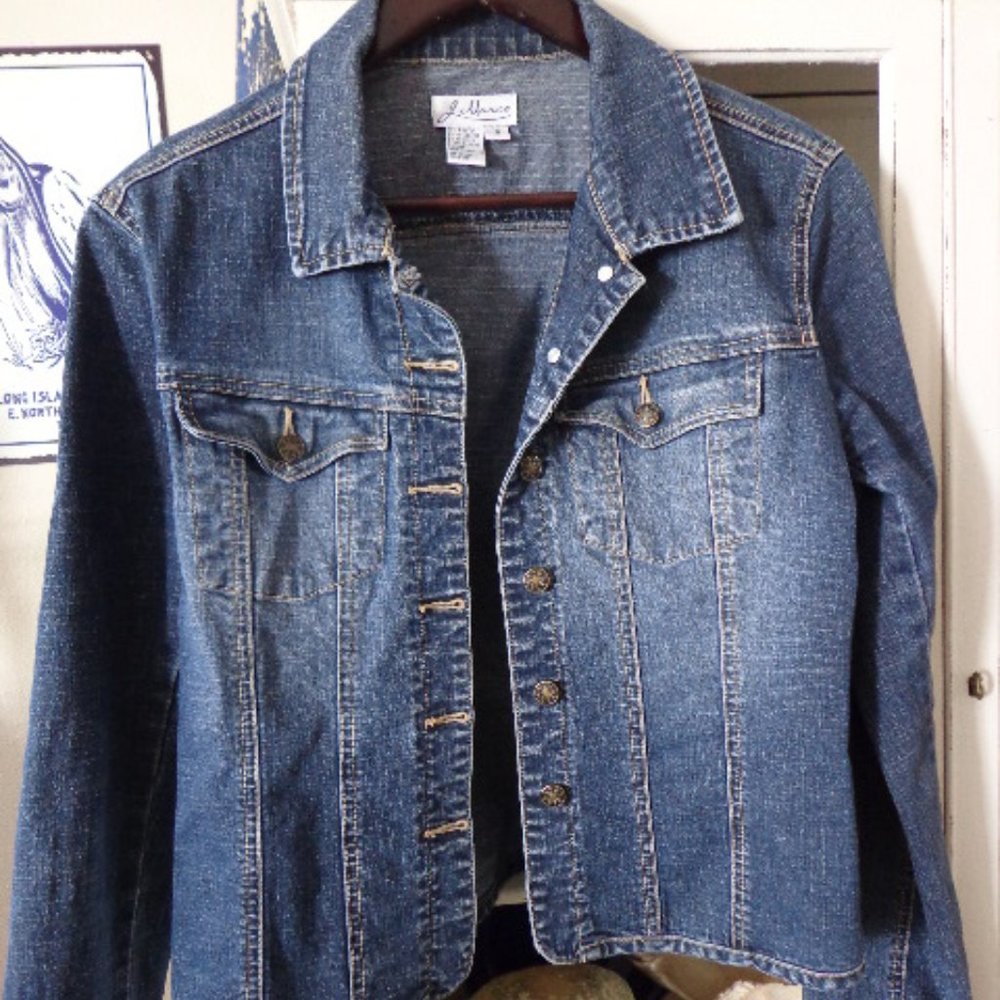 J. Marco Denim Jacket S Fitted Unique Styling
